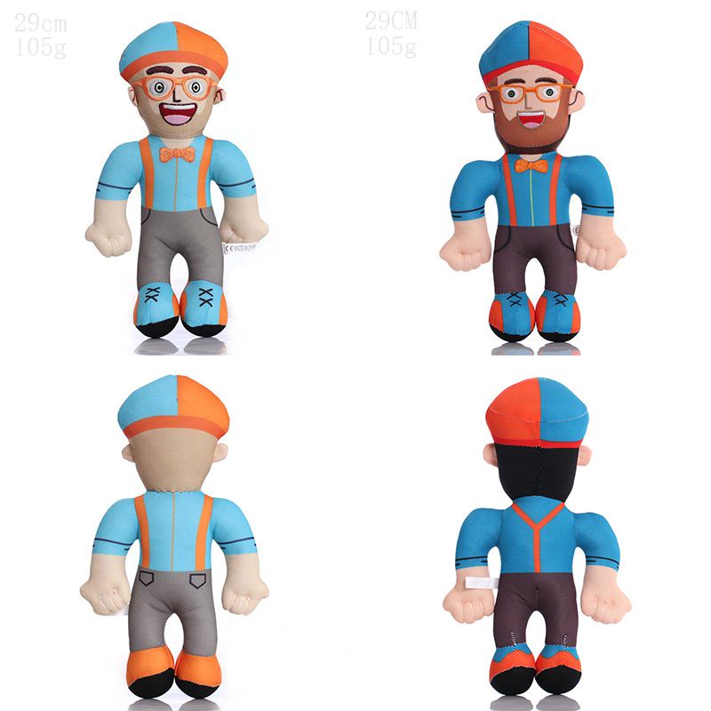 30cm/11.8in Blippi Plush Toys Cartoon Suffed Doll Kids Gifts