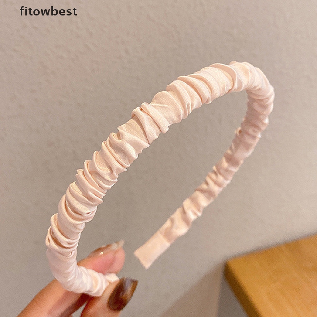 Băng Đô Xếp Ly Mềm Mại Thời Trang Cá Tính Cho Nữ