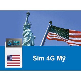 Sim du lịch mỹ - 30 ngày 12gb - tốc độ 4g