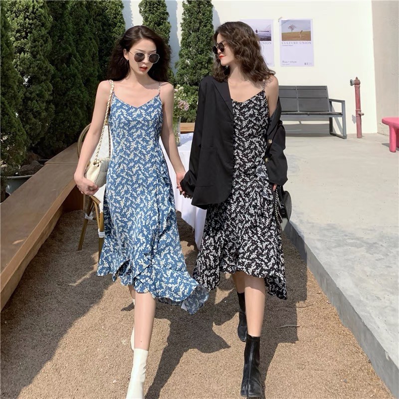 [Ảnh thật cận chất] VÁY HAI DÂY HOA DÂY XÍCH PHỐI PHỐI NGỌC THIẾT KẾ XINH HÀNG QUẢNG CHÂU CAO CẤP | BigBuy360 - bigbuy360.vn