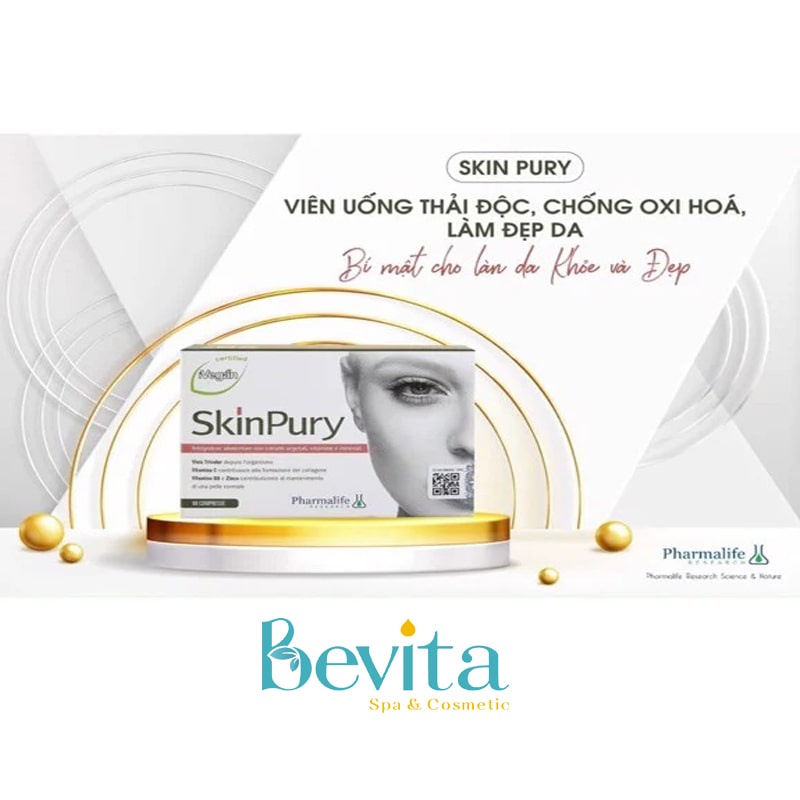 Viên uống thải độc, đẹp da Pharmalife Skin Pury 60 viên