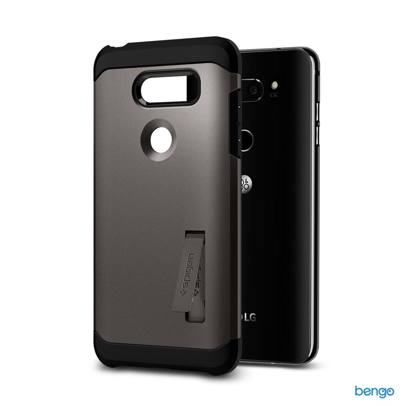 Ốp lưng LG V30 SPIGEN Tough Armor - Gunmetal