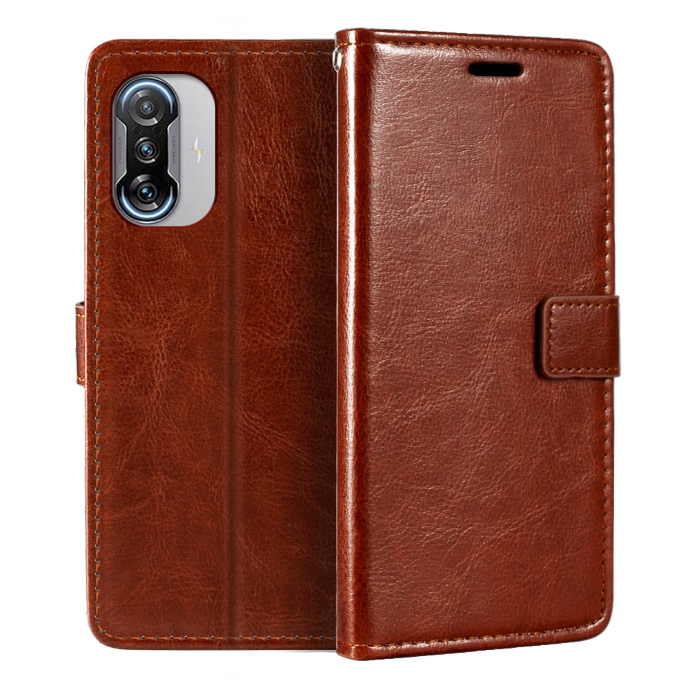 Bao da điện thoại PU dạng ví gập từ tính đựng thẻ cho Xiaomi Redmi K40 Gaming