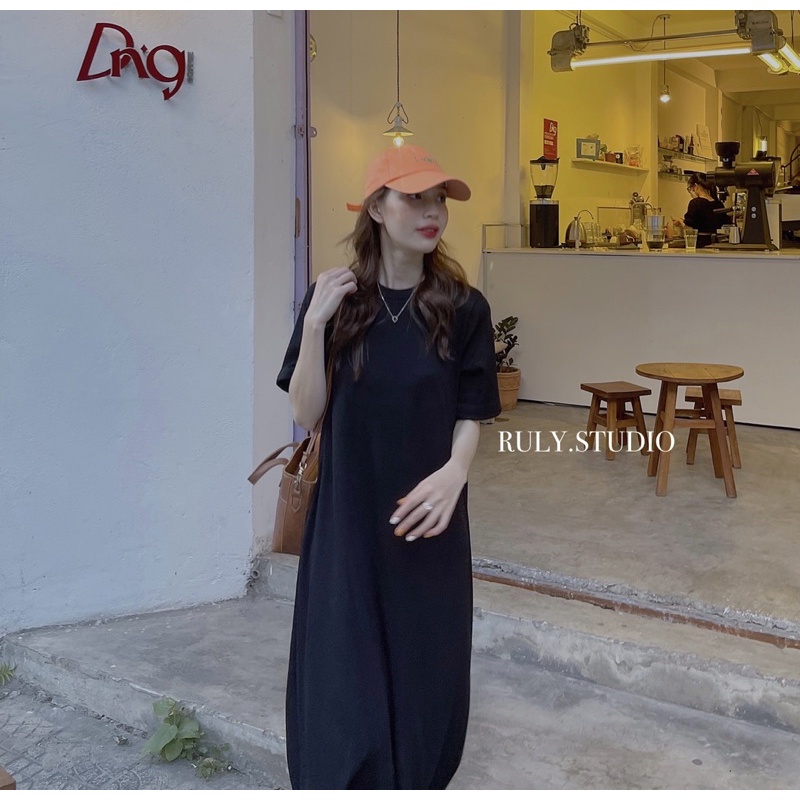 Ruly.studio -  Đầm thun dài siêu dày