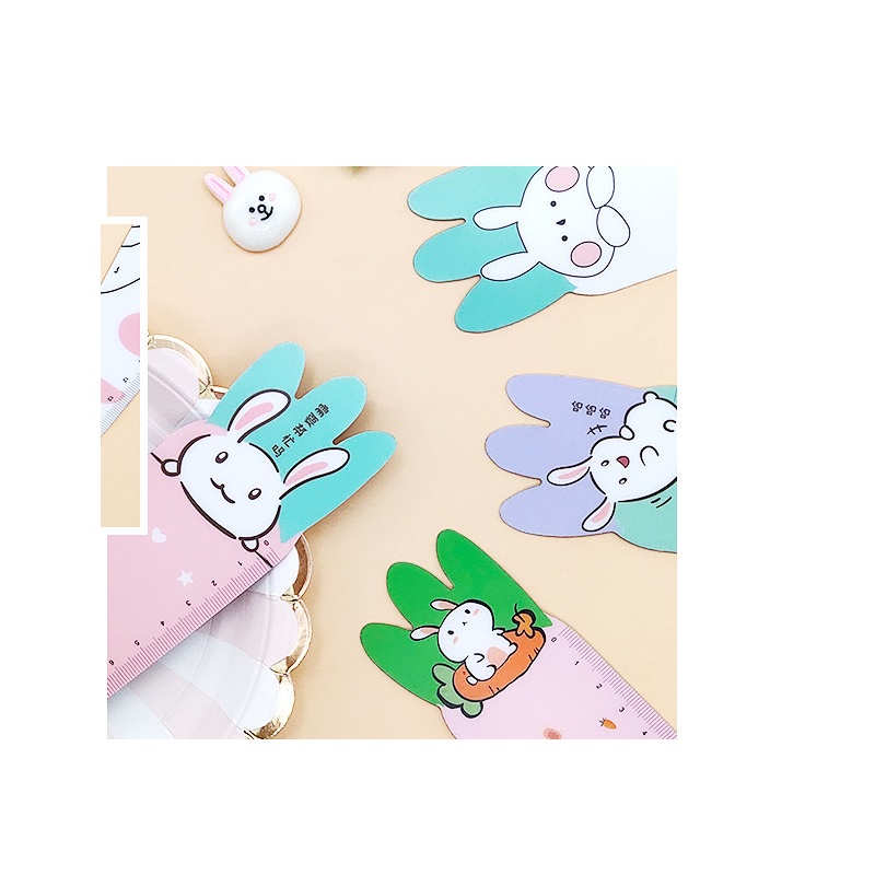 Thước kẻ hình cà rốt dễ thương 15cm cho học sinh