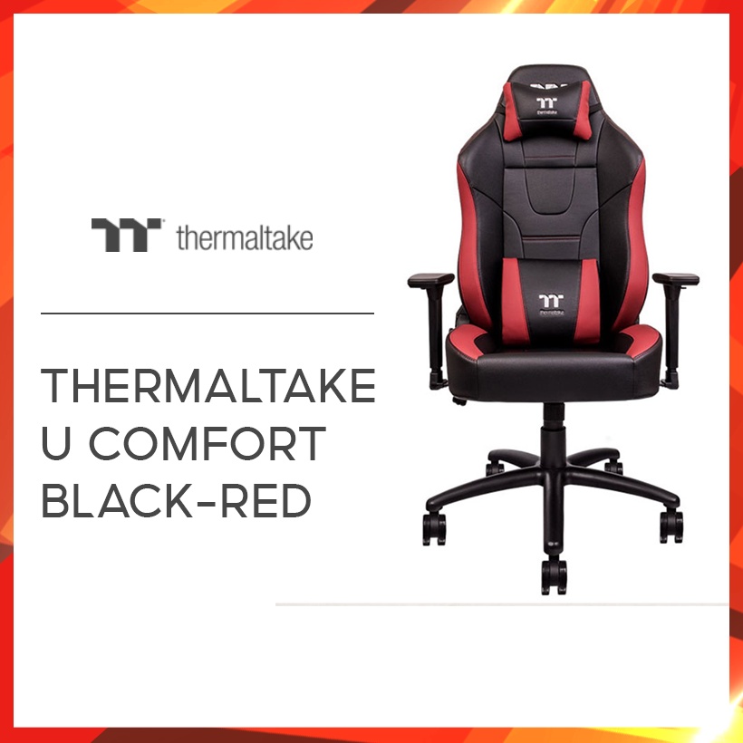 Ghế gaming Thermaltake U Comfort Black-Red