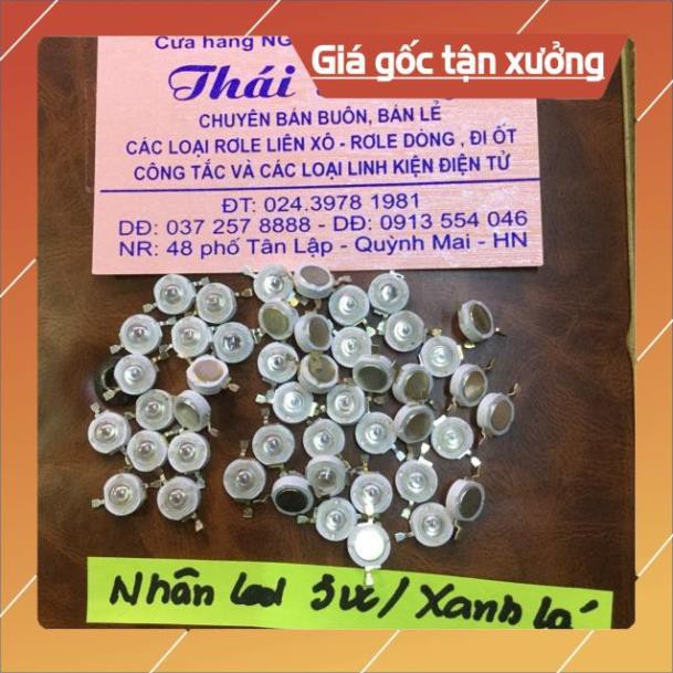 . Nhân led 3 W màu xanh lá giá cho 10 chiếc ..