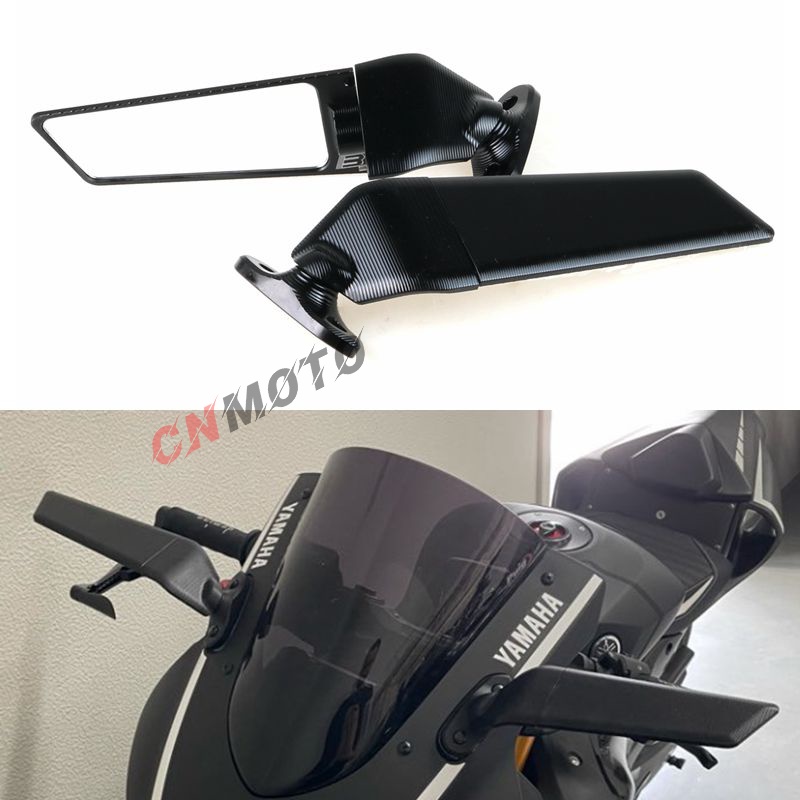 Dành Cho Kawasaki ZX 6R 6RR 10R 10RR 25R 636 KRT SE CNC Nhôm Có Thể Điều Chỉnh Cánh Vây Gương Chiếu 