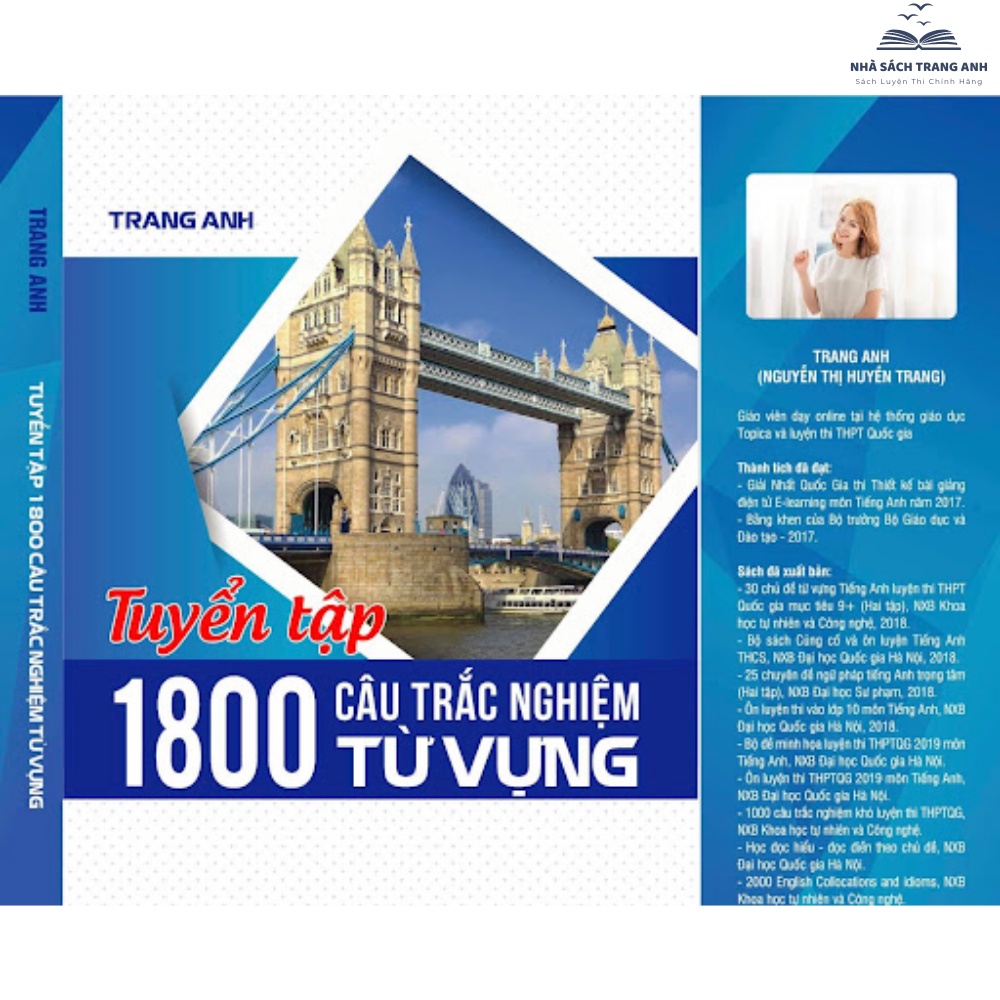 Sách - Tuyển Tập 1800 Câu Trắc Nghiệm Từ Vựng Tiếng Anh (Cô Trang Anh)