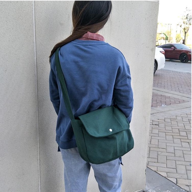 Túi đeo chéo đi làm, đi học đẹp, giá rẻ, vải canvas thời trang unisex