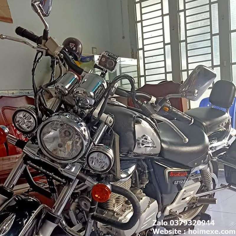 Đèn trợ sáng suzuki gz 150a 3 led, tặng kèm pass ốc vít