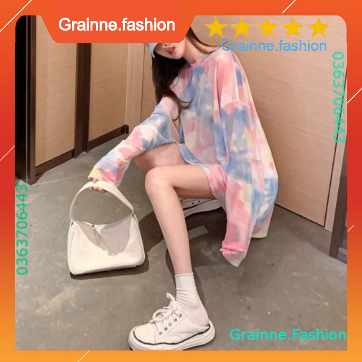 ÁO SWEATER NỈ LOANG DÀI TAY 4 MÀU - ÁO LOANG NỈ TAY DÀI XÁM HỒNG VÀNG XANH HOT 💎 👗👑- GNFShop