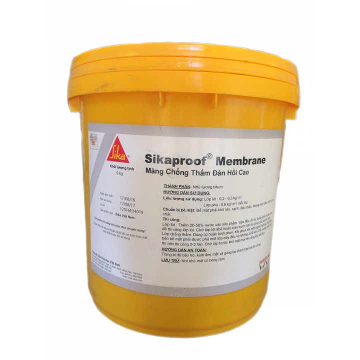 Sikaproof Membrane vật liệu chống thấm gốc bitum - thùng 6kg
