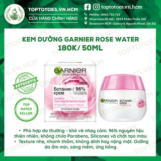 Kem dưỡng Garnier Hoa Hồng Rose Water dưỡng da ẩm mượt, sáng hồng
