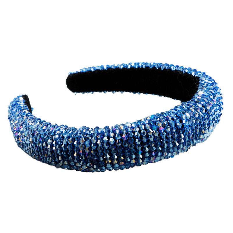 Băng Đô Cài Tóc Đính Hạt Pha Lê Giả Phong Cách Vintage Cho Nữ