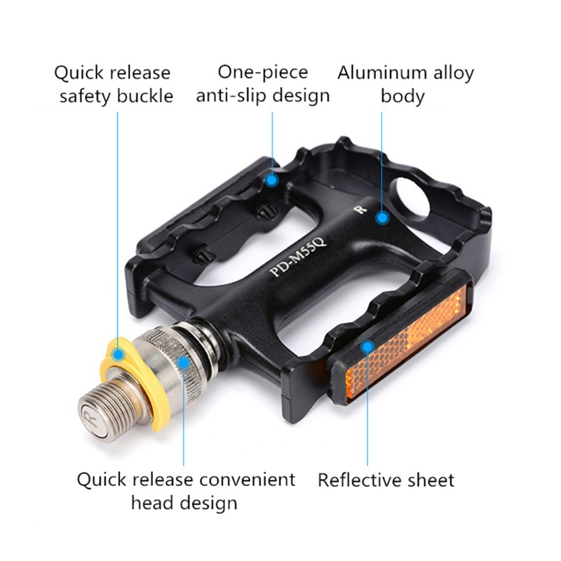 Bàn Đạp Chống Trượt Bằng Hợp Kim Nhôm Siêu Nhẹ Dành Cho Xe Đạp Leo Núi