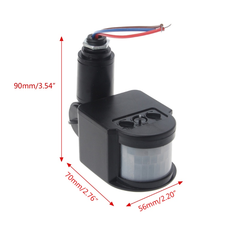 Công Tắc Đèn Led Cảm Biến Chuyển Động Hồng Ngoại PIR AC 110-240V