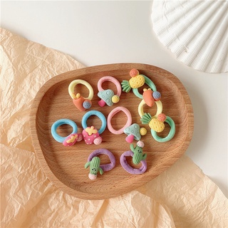 Set 10 Dây Cột Tóc Co Giãn Dễ Thương Cho Bé Gái
