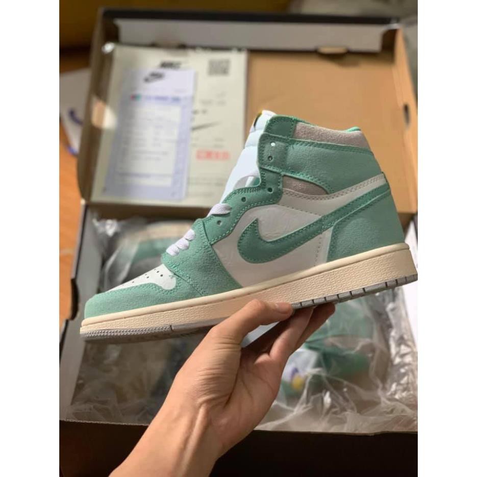 ✔️Giày Sneaker Jordan 1 High Xanh Ngọc Full Box Freeship ✔️