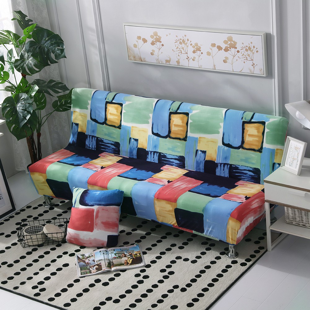 Tấm vải bọc ghế sofa không có tay in hình dễ thương tiện dụng