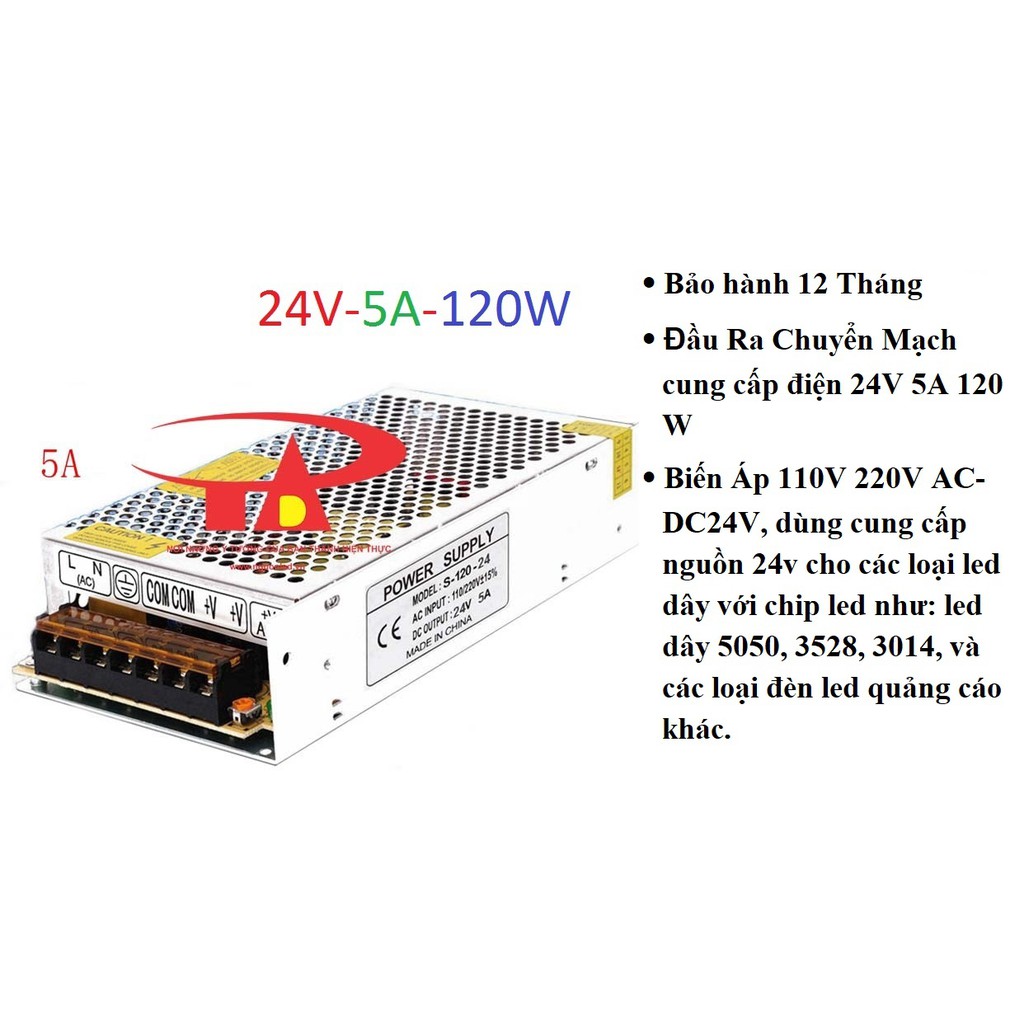 NGUỒN TỔ ONG 24V - 5A/10A/15A/20A - 120W/240W/360W/480W (NÊN MUA),LOẠI TỐT CÓ QUẠT,GIÁ RẺ,BẢO HÀNH 12 THÁNG.