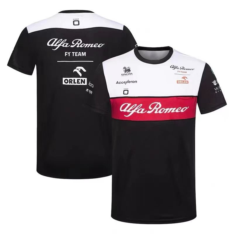 Áo Thun Ngắn Tay Cổ Tròn In Hình F1 Racing 2022 Alfa Romeo Team Zhou Guanyu Cho Nam
