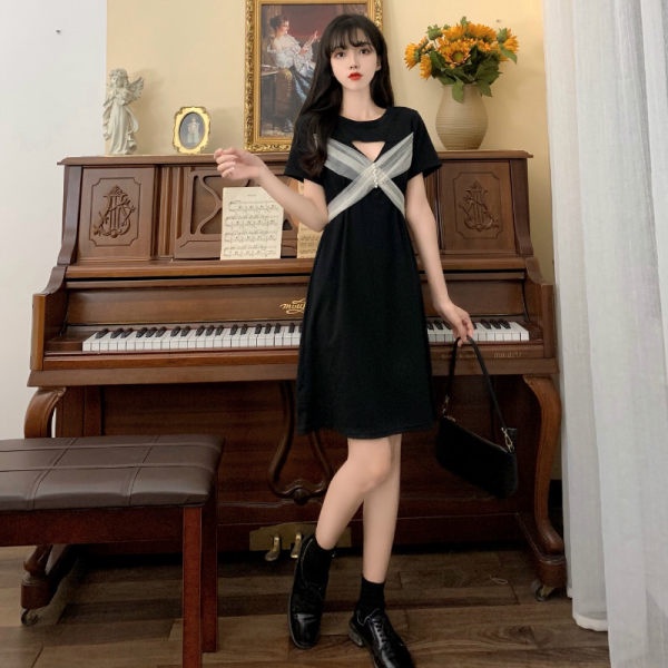 summer dress chiếc đầm màu đen váy mùa hè trang phục cho lễ tốt nghiệp lễ phục cưới váy đi biển váy màu vàng váy hàn quốc váy dự tiệc váy midi