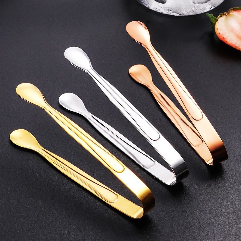 Kẹp gắp đường Mini bằng thép không gỉ tiện lợi