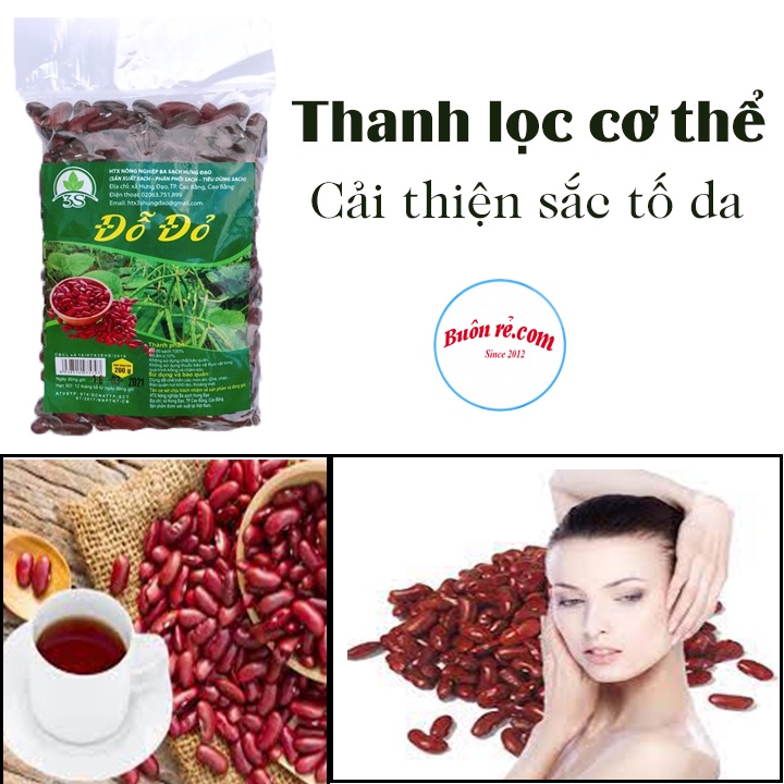 Đậu đỏ (1kg) hữu cơ thuần chủng, đậu đỏ dùng làm sữa, thanh lọc cơ thể và làm đẹp – Nông sản sạch AThai 01552
