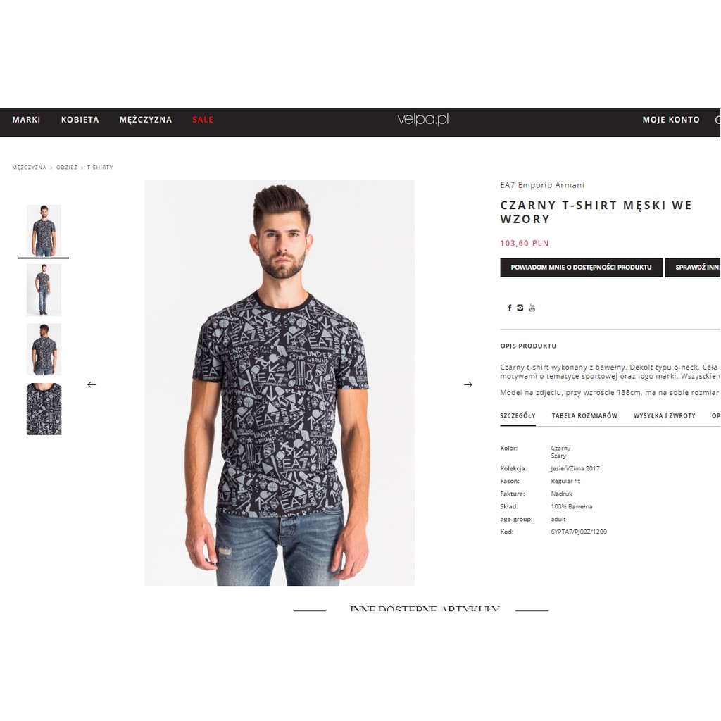 Áo thun unisex Emporio Armani 6YPTA7 PJ02Z