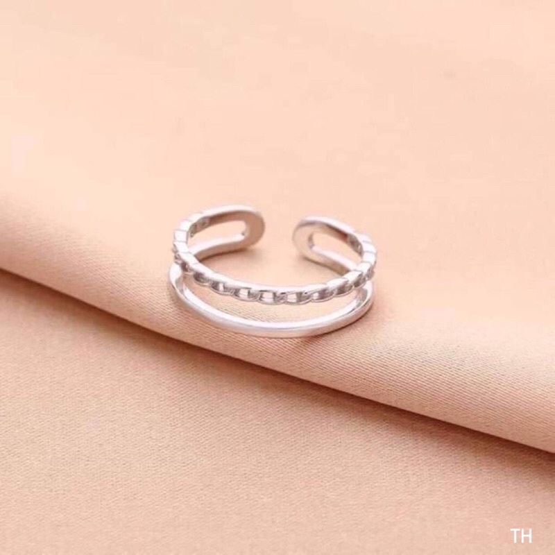 nhẫn mở 2 vòng, nhẫn nữ Mc