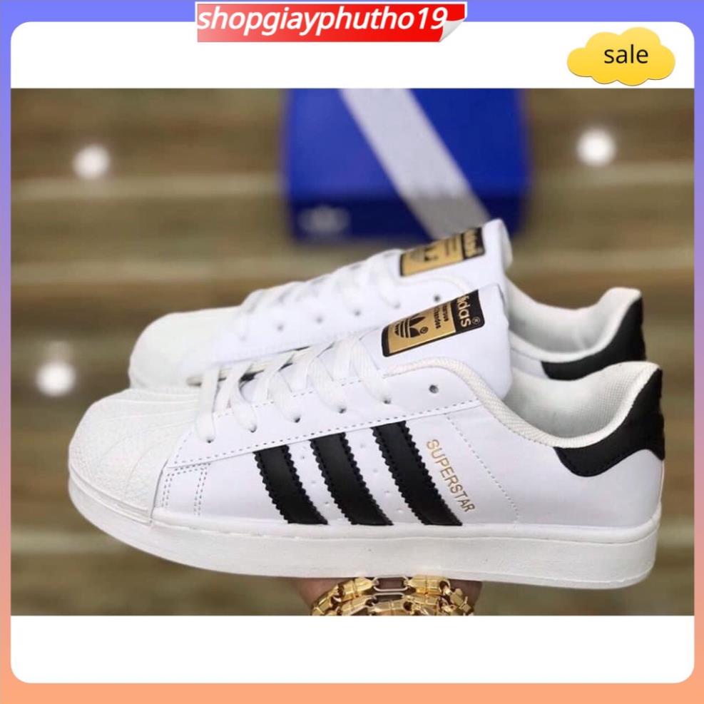 ❗ ✅shopgiayphutho19✅GIày superstar mũi sò màu trắng sọc đen, giày thể thao adidas nam nữ cao cấp sezi 36_43 full hộp