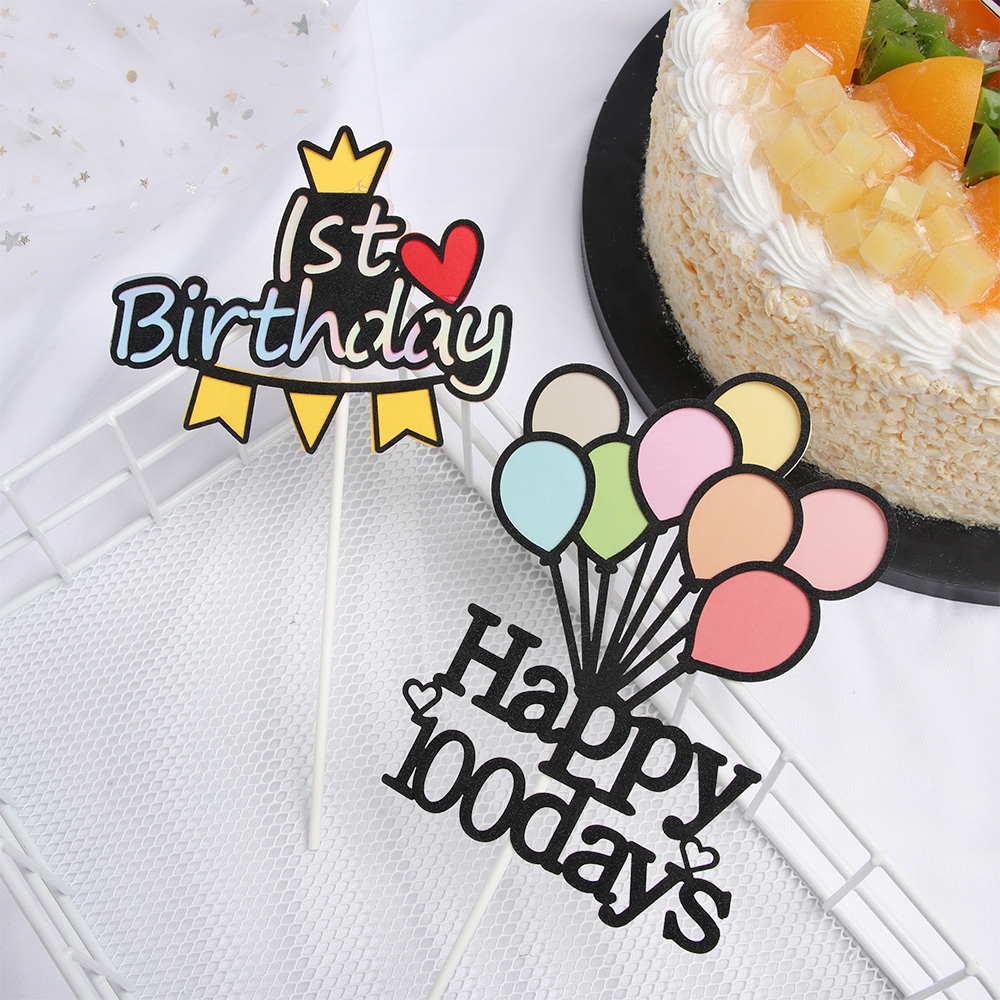 Bộ 100 cái que cắm trang trí bánh sinh nhật đáng yêu