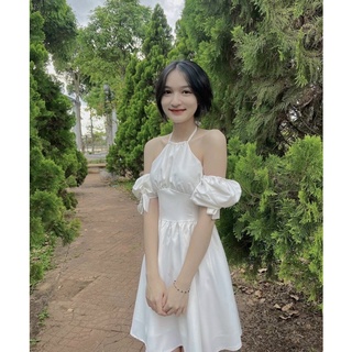 ĐẦM CỔ YẾM TAY PHỒNG RỚT VAI