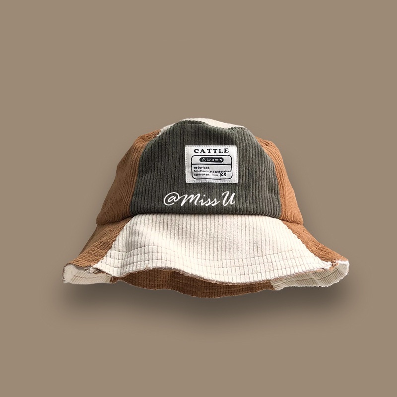 Mũ Bucket Vải Nhung Phong Cách Đường Phố Hàn Quốc Cá Tính