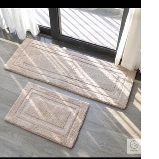 Thảm lau chân để phòng khách, thảm chùi chân lông cừu chống trơn trượt  kích thước 40x60 và 45x1m2