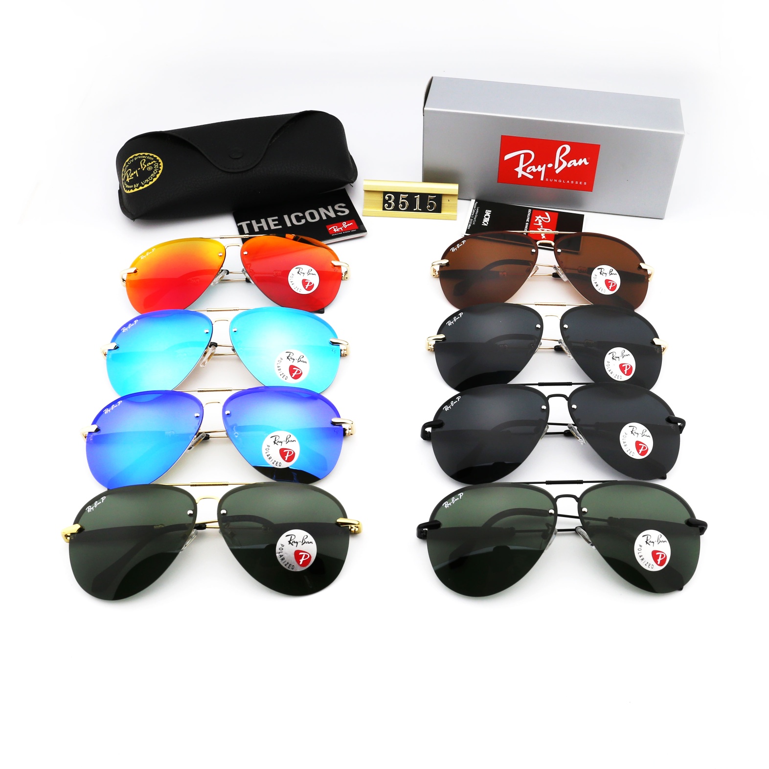 Aviator Ray-Ban_ chính hãng Kính râm 2021 Thời trang Hàn Quốc mới Kính râm nam nữ một mảnh Cặp đôi hợp thời trang Du lịch ngoài trời Kính râm lái xes