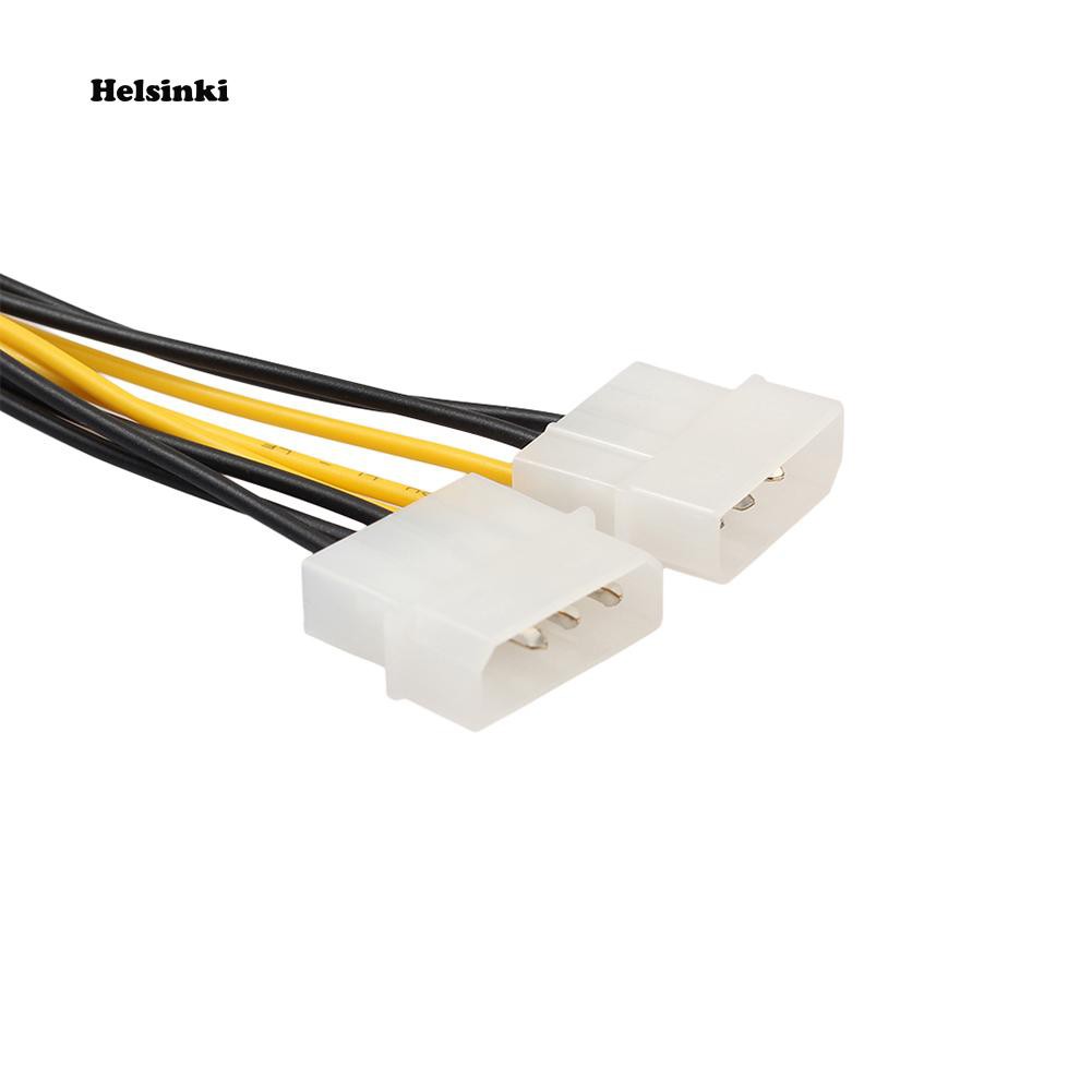 Dây Cáp Nguồn 18cm (6 + 2) Pcie Sang Molex Cho Card Đồ Họa