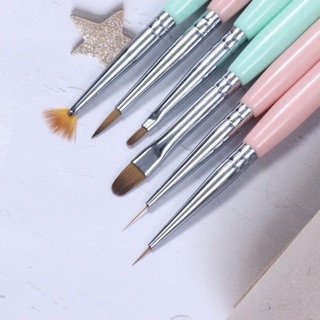 Bộ cọ 6 cây làm nail DINGXI