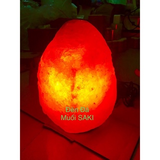 ĐÈN ĐÁ MUỐI HIMALAYA NHẬP KHẨU PAKISTAN (2-3kg) - Tặng kèm 1 bich muối tắm và 1 bóng đèn!