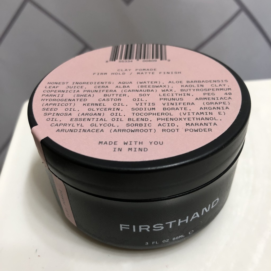 Sáp vuốt tóc Firsthand Supply Clay Pomade 88ml