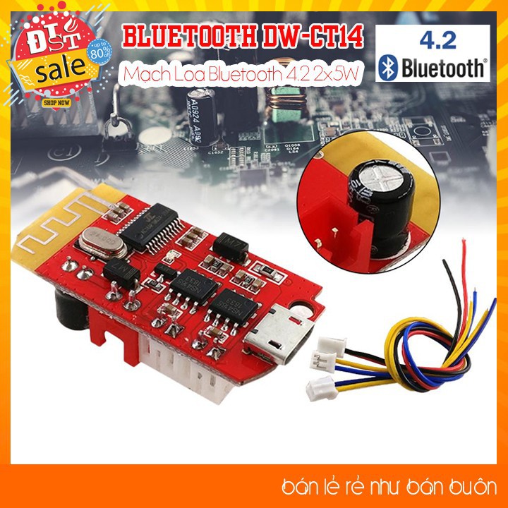 ✅ [RẺ NHẤT VIỆT NAM] Mạch khuếch đại âm thanh Bluetooth 4.2 - 2*5W Cổng Micro USB 5V