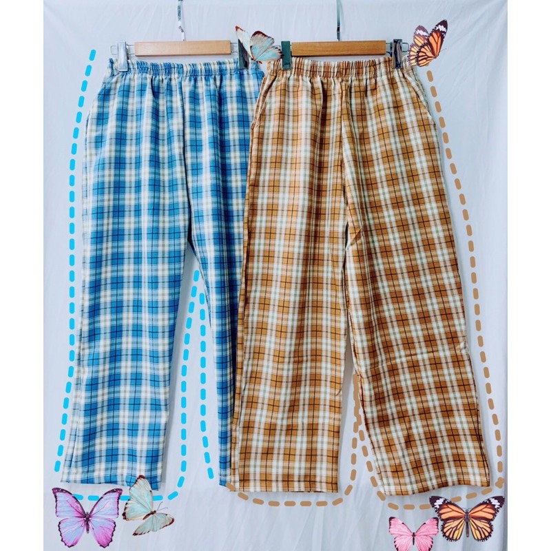 [HÀNG BÁN SHOP] Quần Caro Ống Rộng Culottes, Quần kẻ sọc caro ống rộng tôn dáng thời thượng. | BigBuy360 - bigbuy360.vn