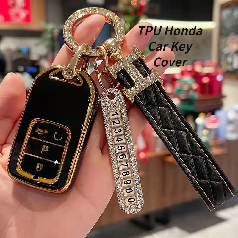 Ốp Bảo Vệ Chìa Khóa Xe Hơi Thông Minh Không Chìa Khóa Bằng TPU Cho Honda Civic CRV HRV BRV city accord 2014 to 2020