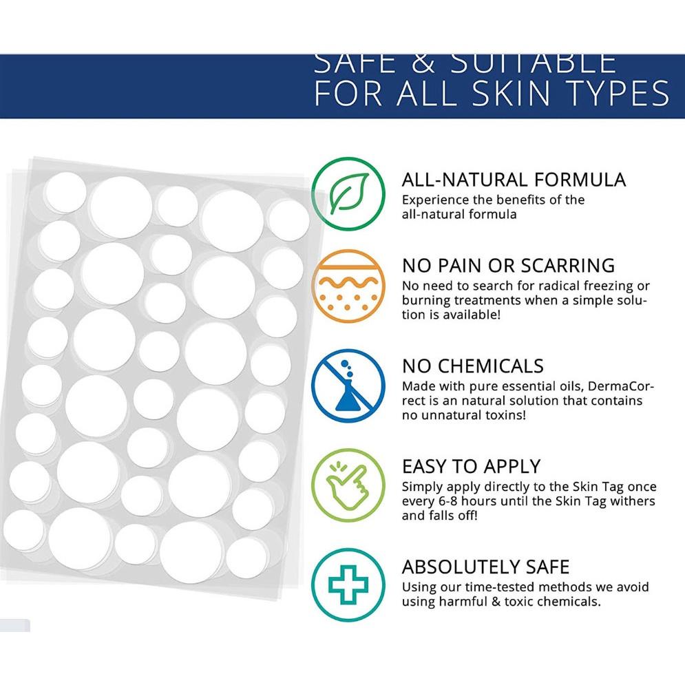 Miếng dán mụn SKIN TAG PATCH, INNIS CARE giảm sưng mụn đầu đen, ruồi, mụn cơm  tái tạo da tự nhiên 144 miếng dán