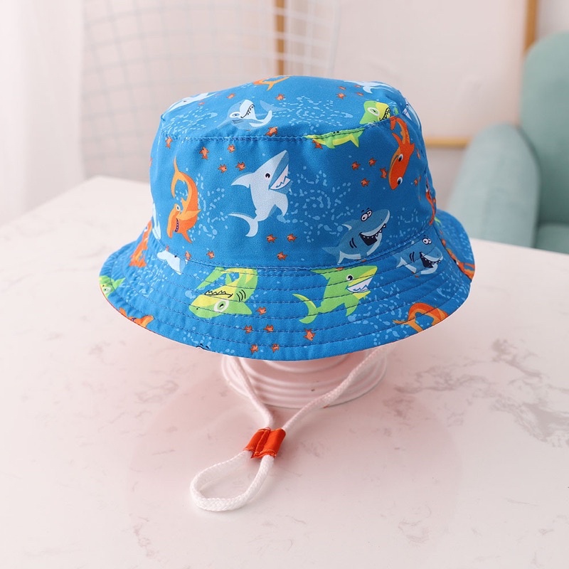 Mũ nón cho bé gái, mũ cho cho bé trai, mũ vành tròn họa tiết đáng yêu cho bé 1-6 tuổi - MG035