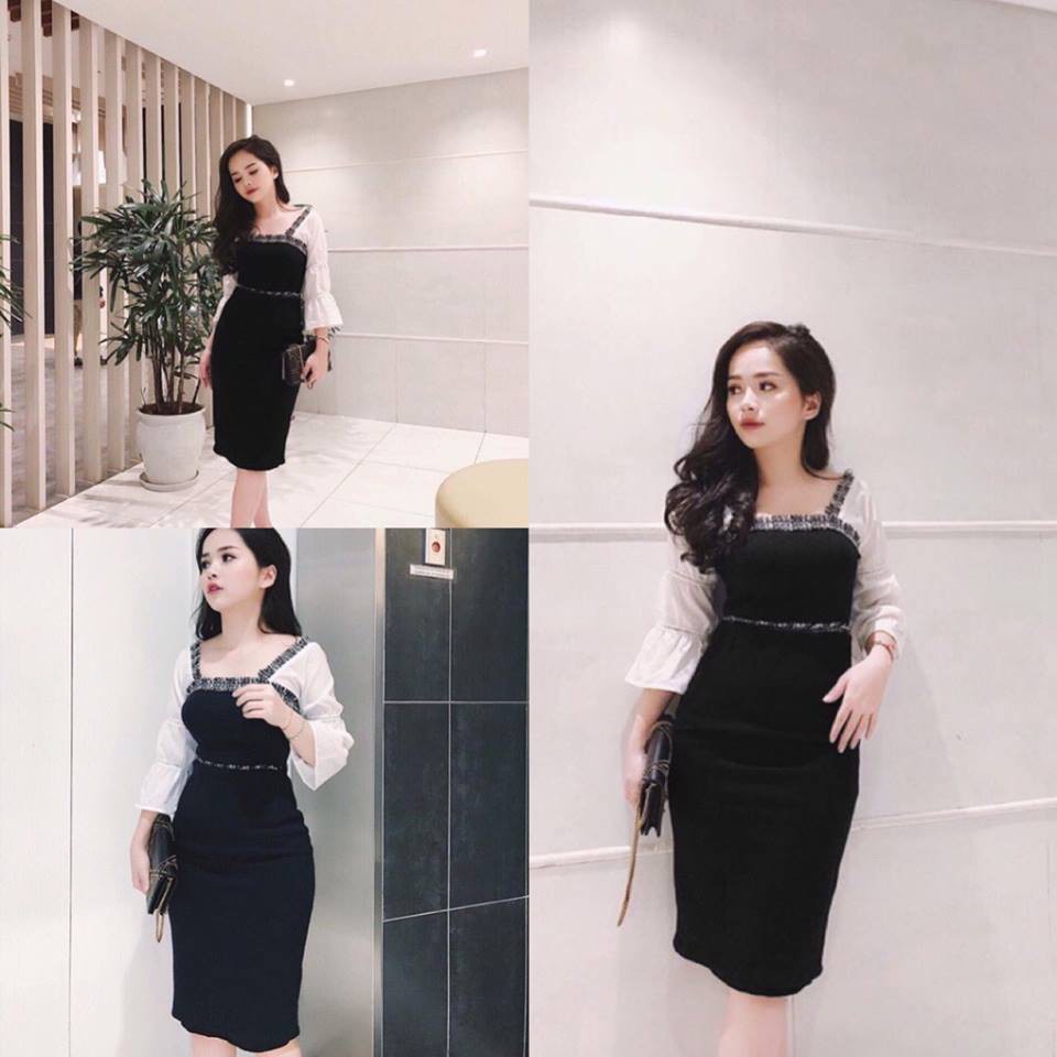 Đầm công sở tay phồng thanh lịch Ninna Dress kèm ảnh thật | BigBuy360 - bigbuy360.vn