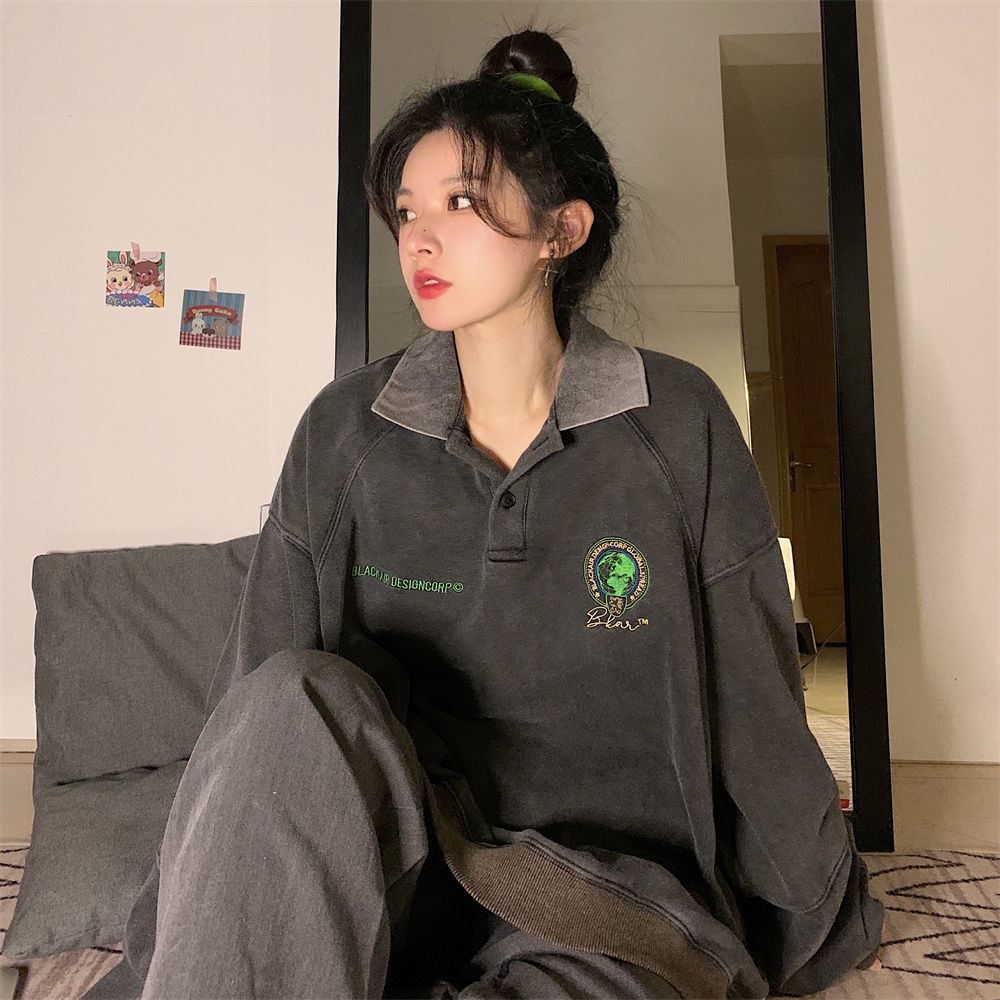 Áo Khoác polo Phong Cách retro Thời Trang Mới Cho Nữ