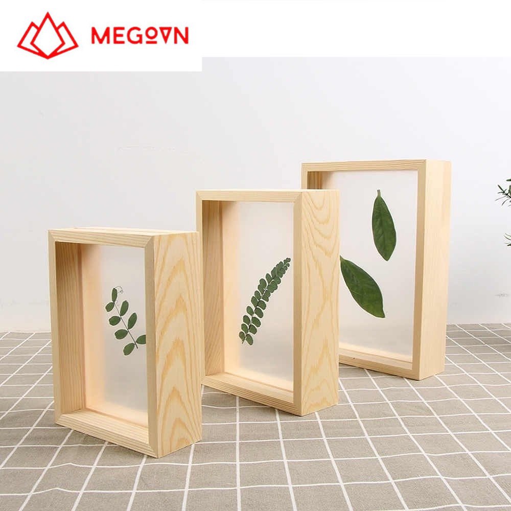 Khung ảnh gỗ để bàn, khung ảnh trang trí MEGOVN kích thước 10x15