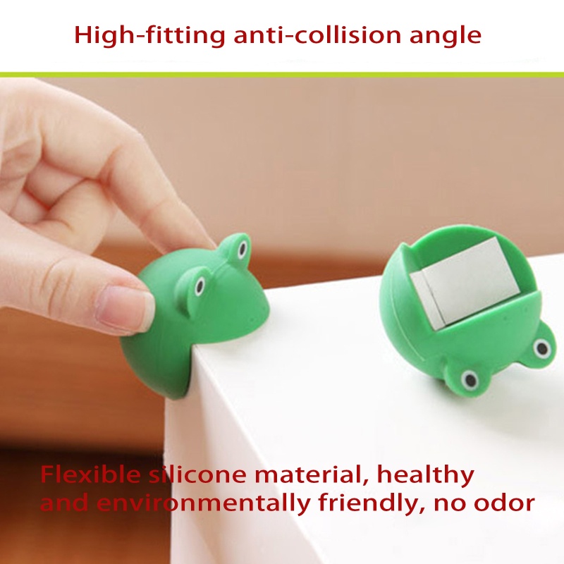 Bộ 2 Miếng Bọc Cạnh Bàn Silicon Mềm Bảo Vệ An Toàn Cho Bé Họa Tiết Hoạt Hình Dễ Thương